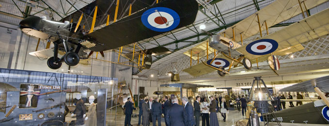 A view of the First World War in the Air exhibition A view of the First World War in the Air exhibition