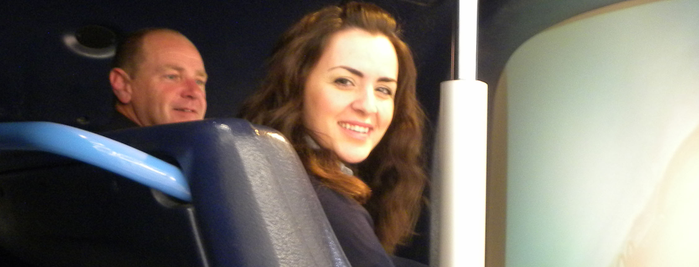 Take a ride in the flight simulator