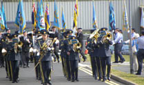 National Service parade band