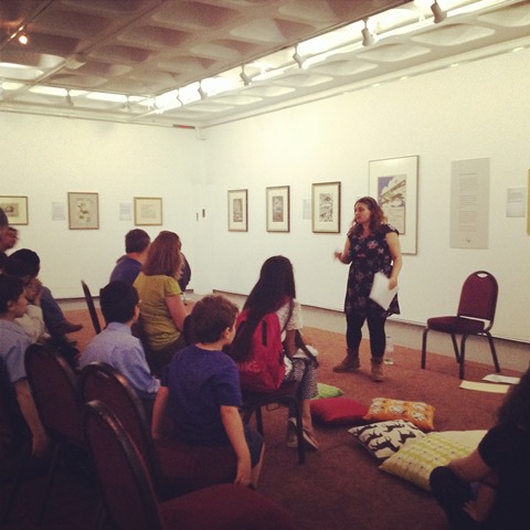 Sonia Caller, telling stories in our Art Gallery Sonia Caller, telling stories in our Art Gallery