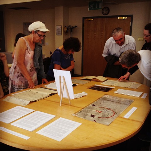 Members of the public viewing original documents from our Archives Members of the public viewing original documents from our Archives