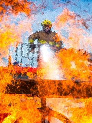 Fire Fighter - one of the images that will be on display Fire Fighter - one of the images that will be on display