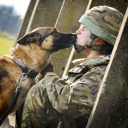 Give us a kiss - one of the photographs on display Give us a kiss - one of the photos in RAF Photographer of the Year