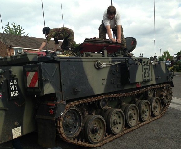 Tank on road Tank on road