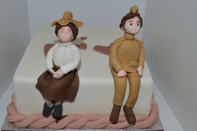 This adorable cake is just one of the many love tokens on display in Wings of Love This adorable cake is just one of the many love tokens on display in Wings of Love