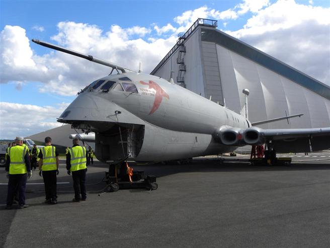 Final preparations as the aircraft moves to its display area.