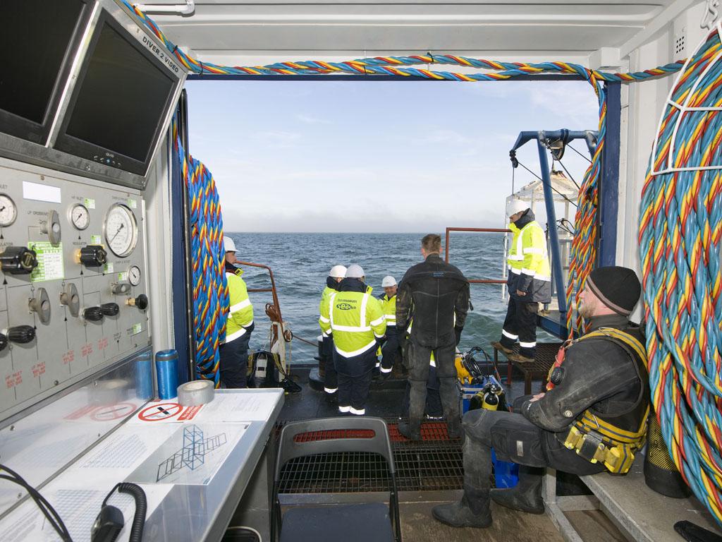 Dive control centre.