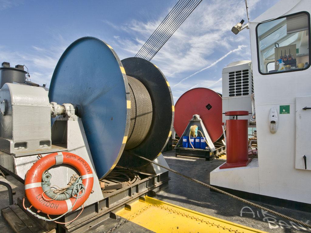 Onboard the GPS Apollo.