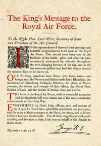 Victory Message from King George V