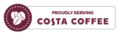 Proudly Serving Costa Coffee