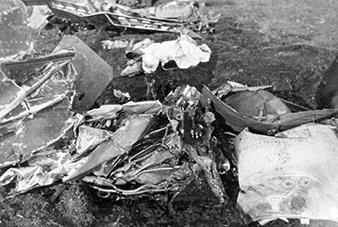 Wreckage of the Spitfire aircraft of Sgt Blažej KONVALINA after its crash. Moravské zemské muzeum Wreckage of the Spitfire aircraft of Sgt Blažej KONVALINA after its crash. Moravské zemské muzeum