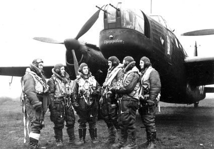 Flight Lieutenant William ‘Billy’ Strachan from Jamaica (far left) was a wireless operator/air gunner with 99 and 101 Squadrons. Flight Lieutenant William ‘Billy’ Strachan from Jamaica (far left) was a wireless operator/air gunner with 99 and 101 Squadrons.