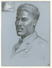 A Bahamian Flight Engineer, Sergeant Basil Johnson, Honour Earl, 1944 (FA00942) A Bahamian Flight Engineer, Sergeant Basil Johnson, Honour Earl, 1944 (FA00942)
