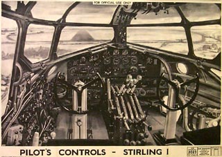 Pilot's controls - Stirling I