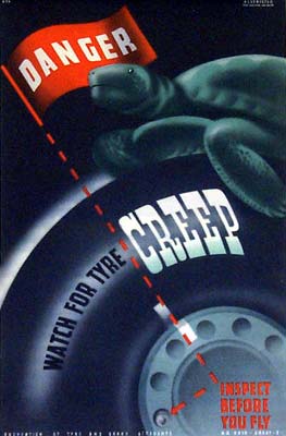 Danger - watch for tyre creep