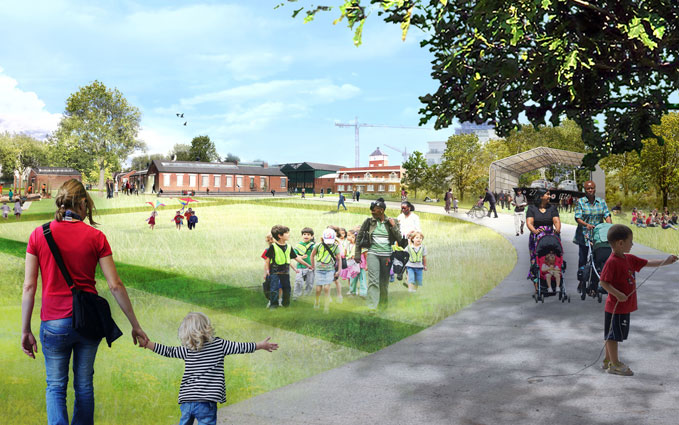 An artist's impression of what the run way pathways will look like An artist's impression of what the run way pathways will look like