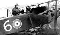 A leather clad Royal Flying Corps Airman