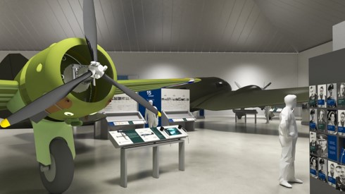 Artists impression of the Battle of Britain display in London