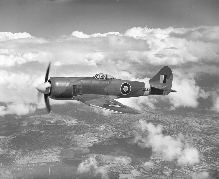 Tempest II in flight