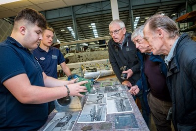 RAF Museum Apprentices speak with visitors