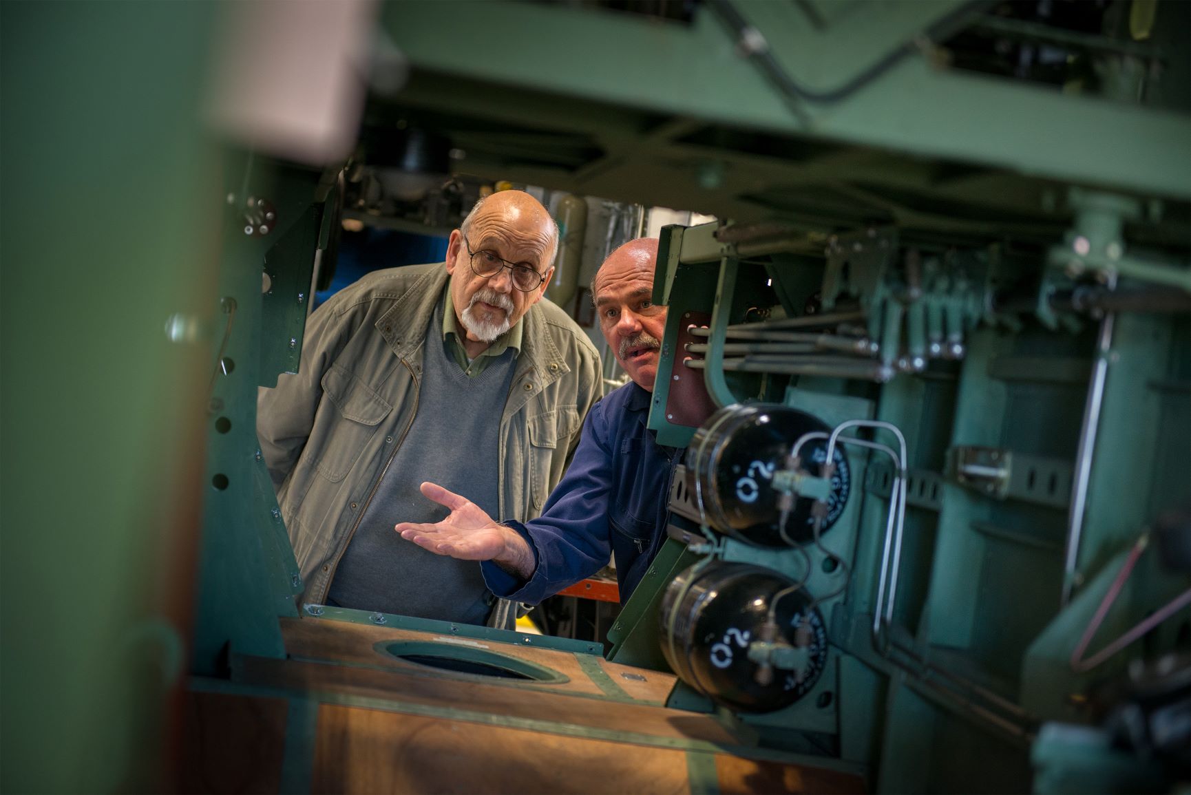 View inside the Handley Page Hampden