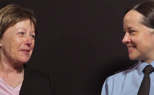 RAF veteran Suzanne Flynn and her daughter Group Captain Emily Flynn