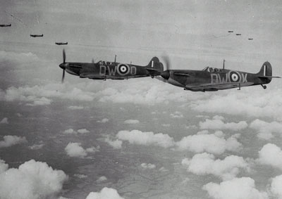 Spitfires in flight Spitfires in flight