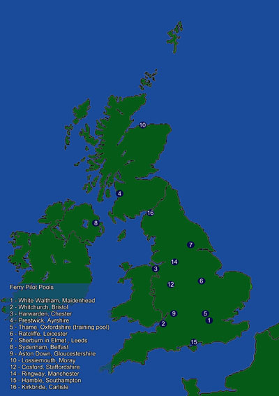 Ferry pools and locations in the UK Ferry pools and locations in the UK
