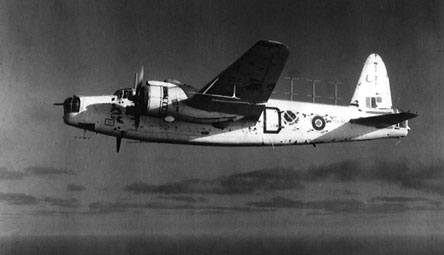 A Vickers Wellington XI of No 244 Squadron flying between Salalah and Masirah A Vickers Wellington XI of No 244 Squadron flying between Salalah and Masirah