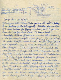 LAC Kimberley's first impressions of flying, 5 May 1942