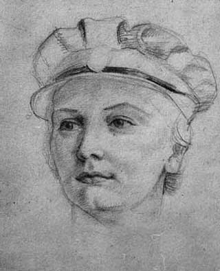 Portrait of a WAAF by Elva Blacker Portrait of a WAAF by Elva Blacker
